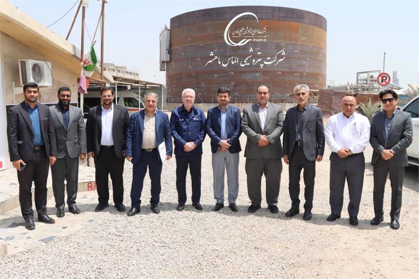 بازدید مدیر حراست گروه صنایع پتروشیمی خلیج فارس از مگا پروژه الماس ماهشهر